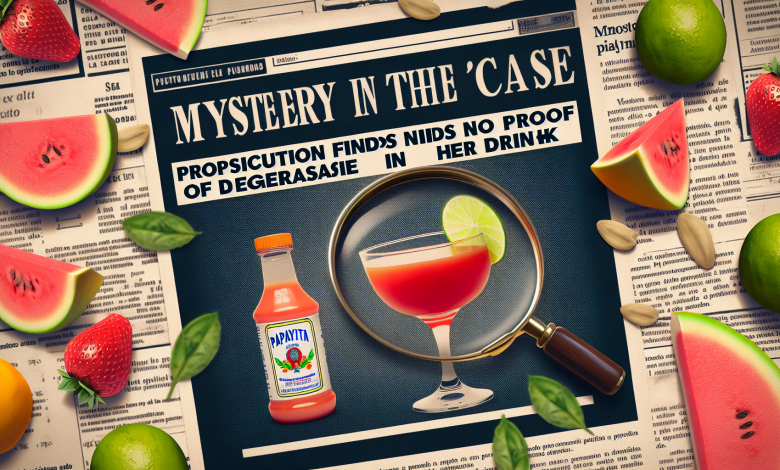 Misterio en el Caso ‘Papayita’: Fiscalía no halla pruebas de desengrasante en su bebida