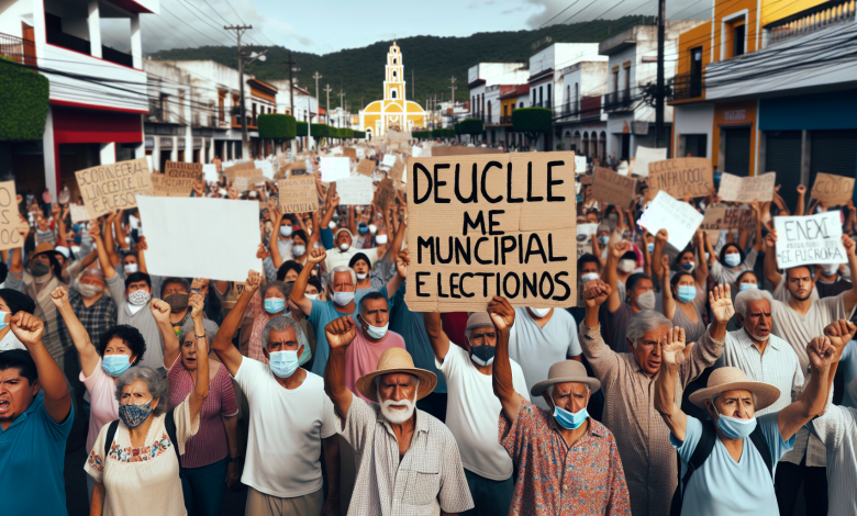 Pobladores de Veracruz exigen anulación de elecciones municipales