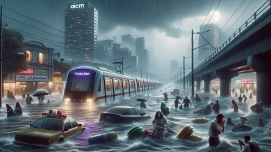 Alerta púrpura en Iztapalapa: lluvias afectan Metro Línea A y el AICM