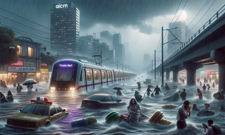 Alerta púrpura en Iztapalapa: lluvias afectan Metro Línea A y el AICM