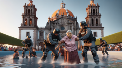 Controversia en Tepic: Arresto de Abuela por Juego de Niños en Fuente de “Los Delfines”