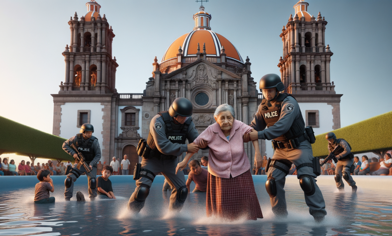 Controversia en Tepic: Arresto de Abuela por Juego de Niños en Fuente de “Los Delfines”