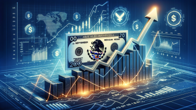 El peso mexicano avanza en septiembre y registra ganancia mensual del 1.86%