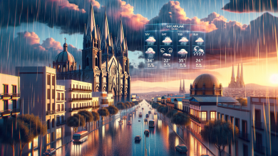Pronóstico del Tiempo en Guadalajara: Lluvias Esperadas para el Martes por la Tarde