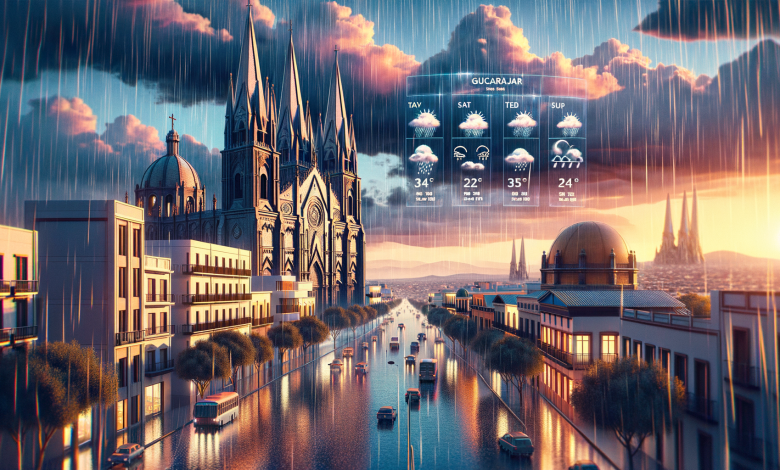 Pronóstico del Tiempo en Guadalajara: Lluvias Esperadas para el Martes por la Tarde