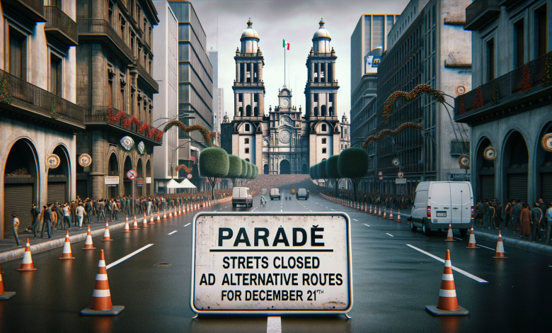 Anuncio del Desfile en la CDMX: Calles Cerradas y Rutas Alternativas para el 21 de Diciembre