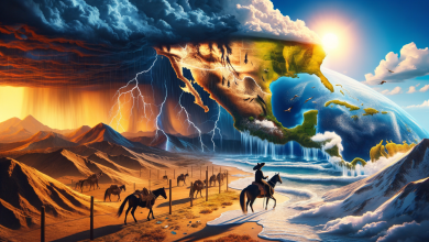 Contrastes climáticos en México: lluvias intensas en el sureste y calor en el norte