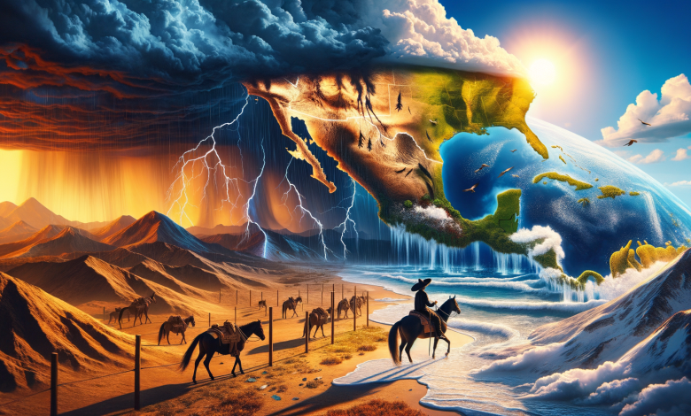 Contrastes climáticos en México: lluvias intensas en el sureste y calor en el norte