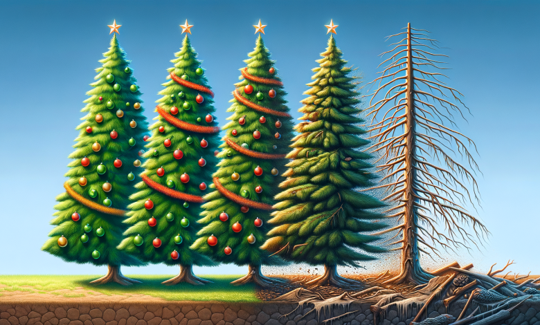 De la producción a la descomposición: el árbol de Navidad que contamina más de lo que crees